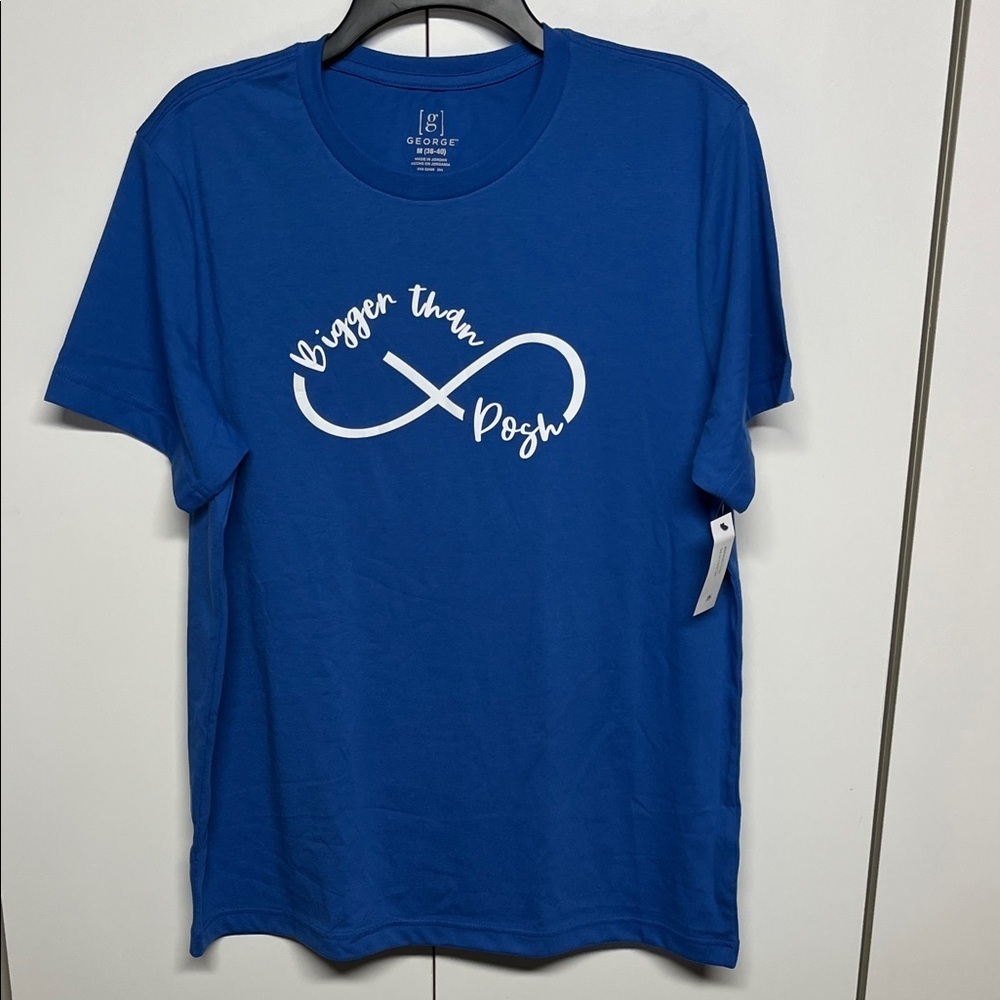 George Bigger Than Posh Graphic T-Shirt Blue Women’s Medium